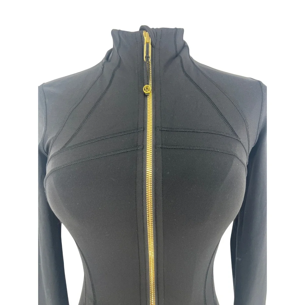 Lululemon Define Jacket Nulu Black Gold First Release Size 2